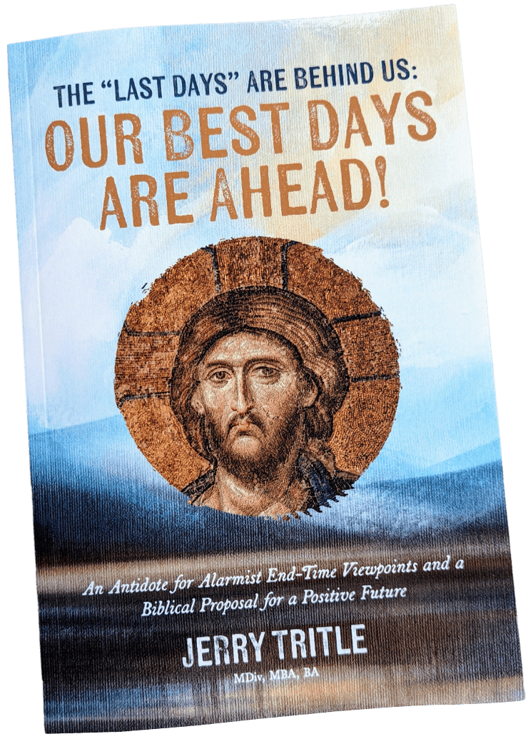 A book cover with a picture of jesus.